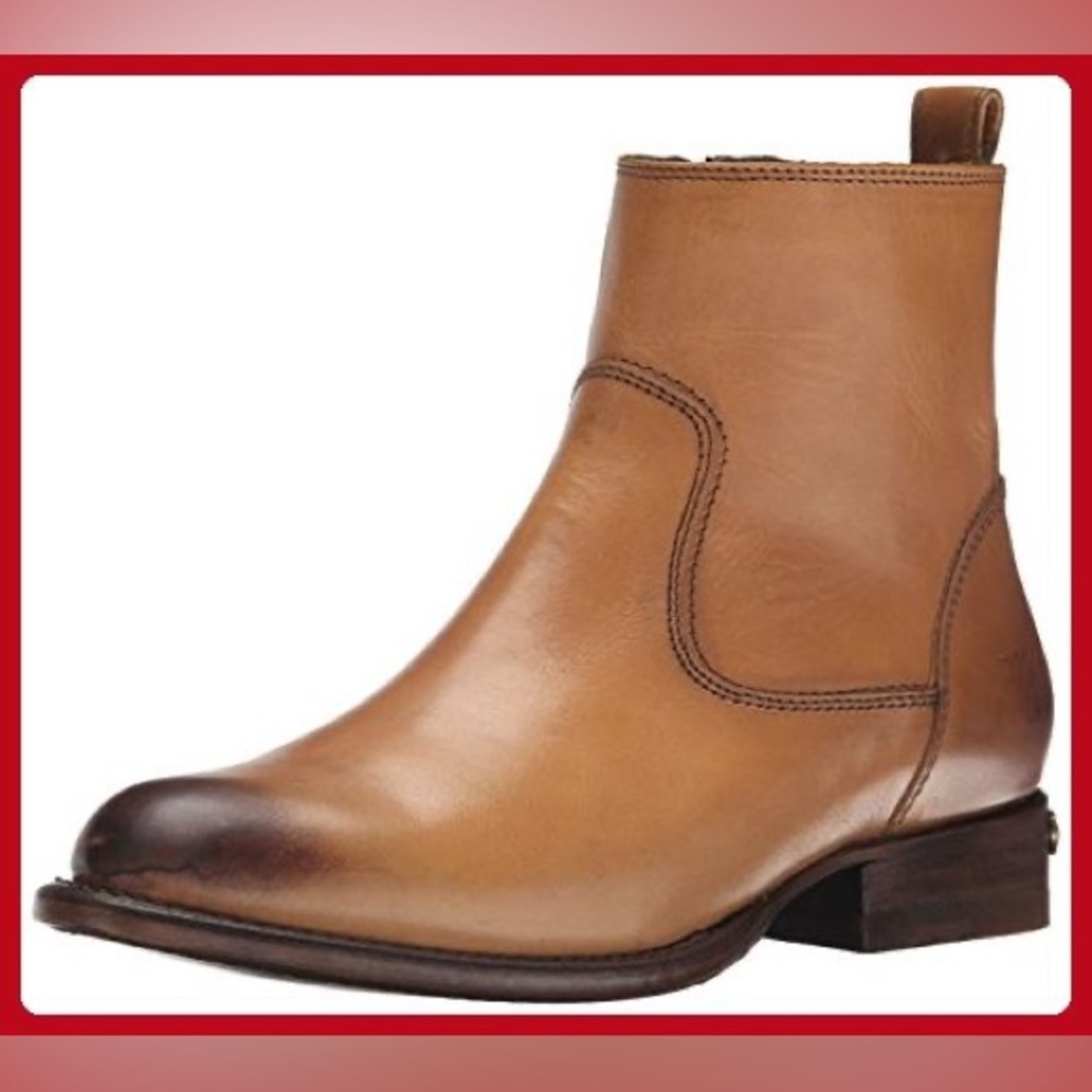 Frye Danielle Short Cowboy Boots Tan  Size 9